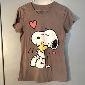 Snoopy Love T-shirt Grey color, Junior XL